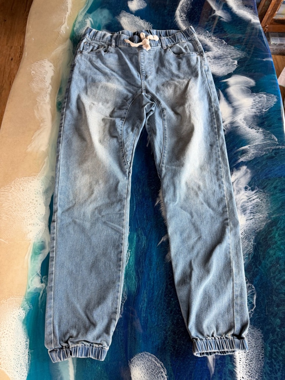 NWOT VICTORIOUS Los Angeles DENIM COTTON JEAN SWEATS (UNISEX) XL